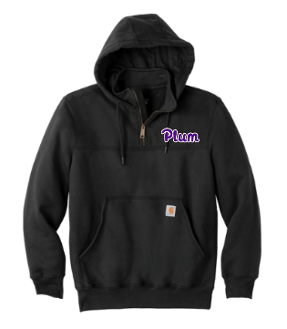 Carhartt® Rain Defender® Paxton Heavyweight Hooded Zip Mock Sweatshirt - Embroidered