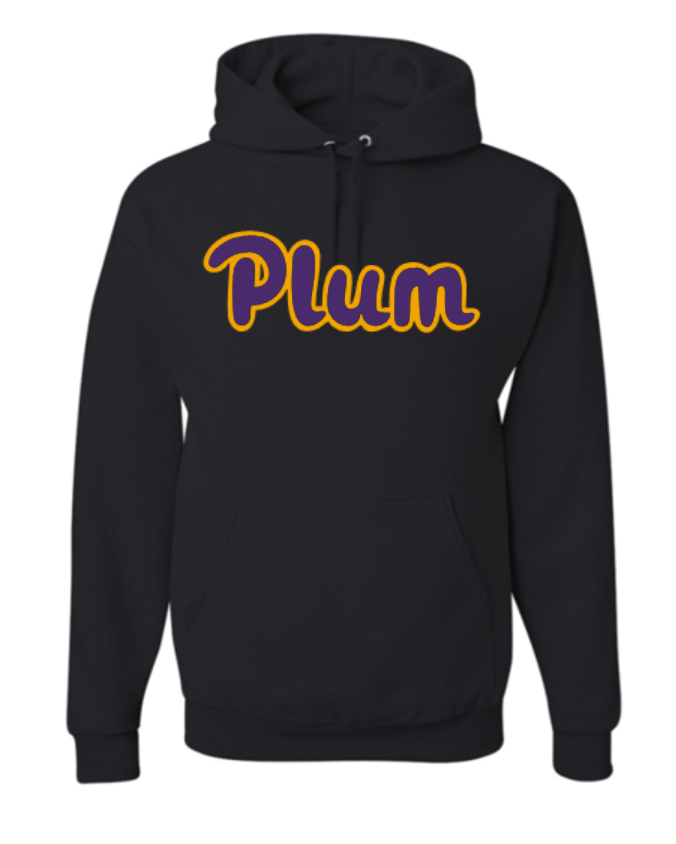 Plum Jerzees Cotton Hoodie