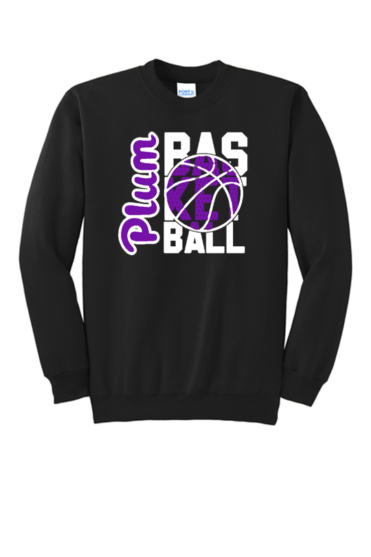 Port & Co™ Tall Essential Fleece Crewneck Sweatshirt - Basketball