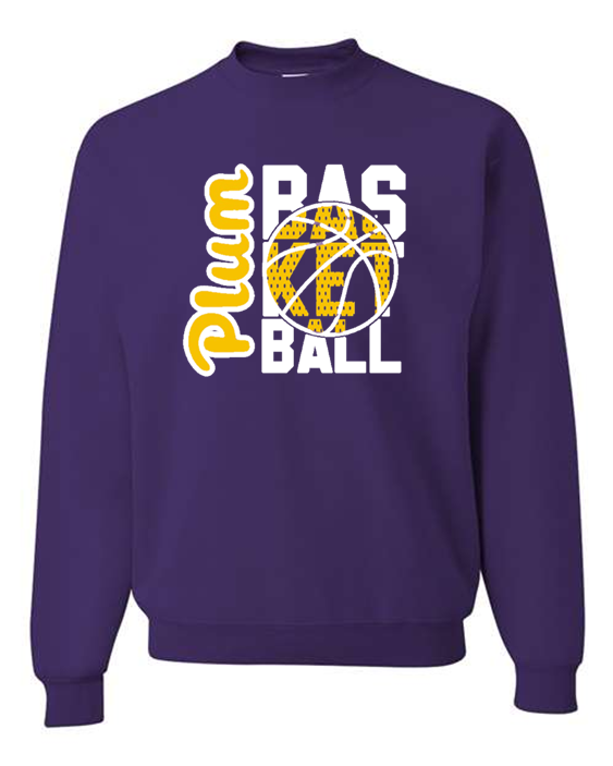 Port & Co™ Tall Essential Fleece Crewneck Sweatshirt - Basketball