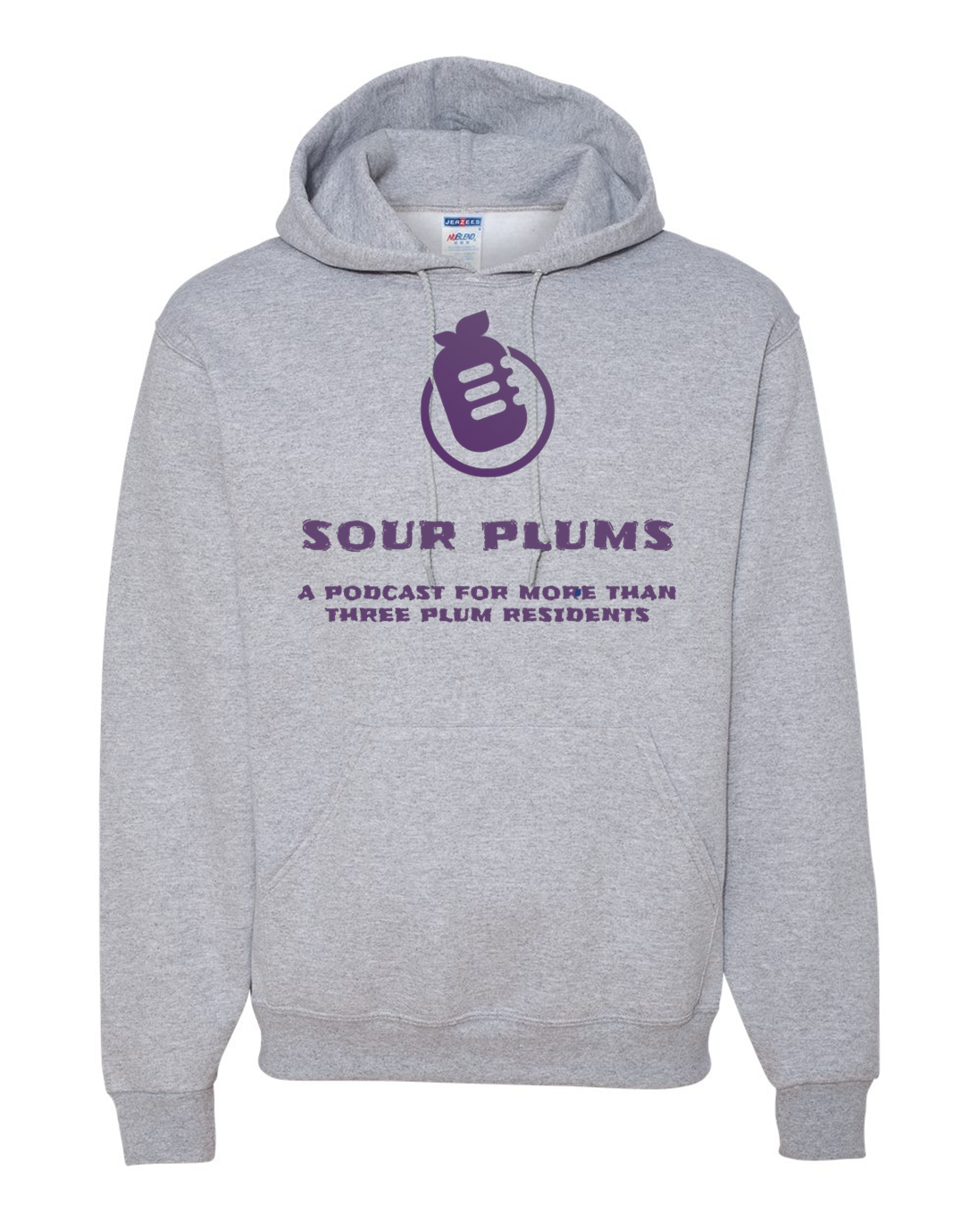 NuBlend® Pullover Hooded Sweatshirt - Plum Sour Podcast
