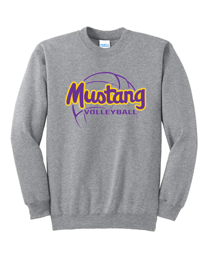 Port & Co™ Tall Essential Fleece Crewneck Sweatshirt - Volleyball