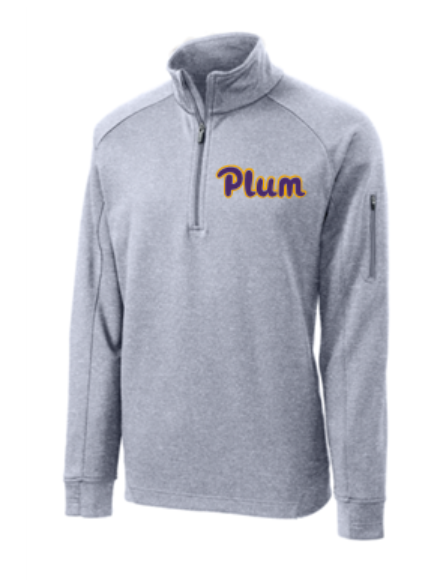 Plum 1/4 ZIp (Embroidered)