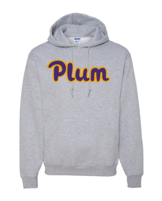 Plum Jerzees Cotton Hoodie